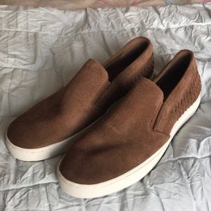 Authentic Michael Kors Suede Slip On Shoes